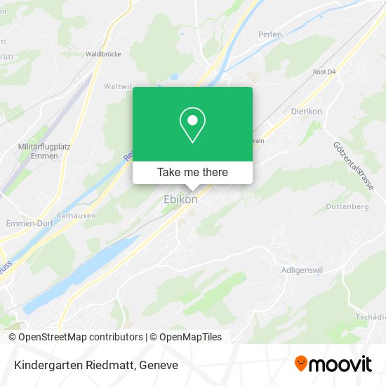 Kindergarten Riedmatt map