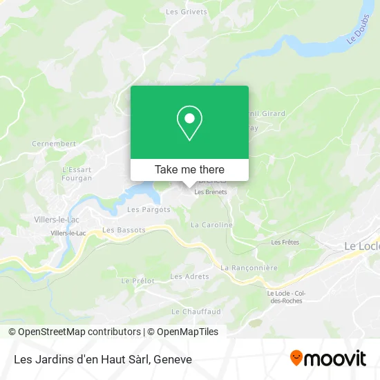 Les Jardins d'en Haut Sàrl map
