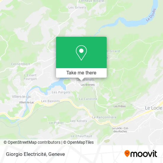 Giorgio Electricité map