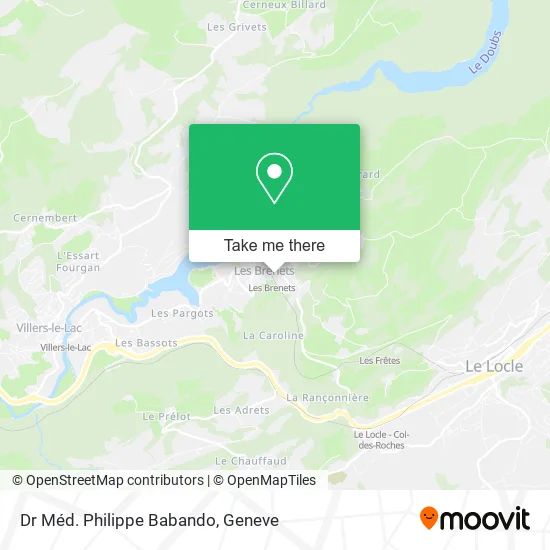 Dr Méd. Philippe Babando map