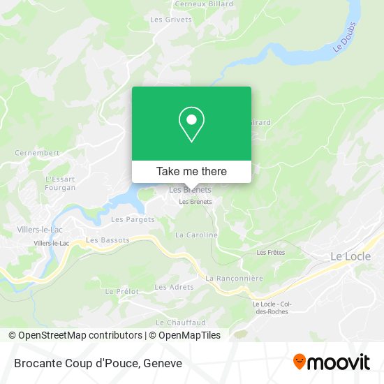 Brocante Coup d'Pouce map