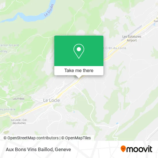 Aux Bons Vins Baillod map