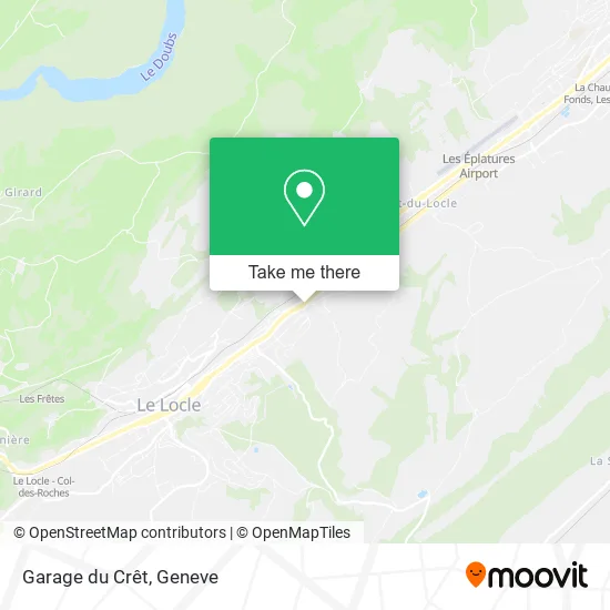 Garage du Crêt map