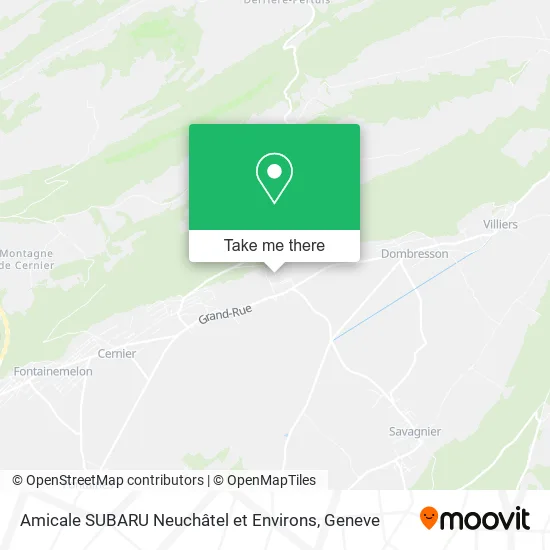 Amicale SUBARU Neuchâtel et Environs map