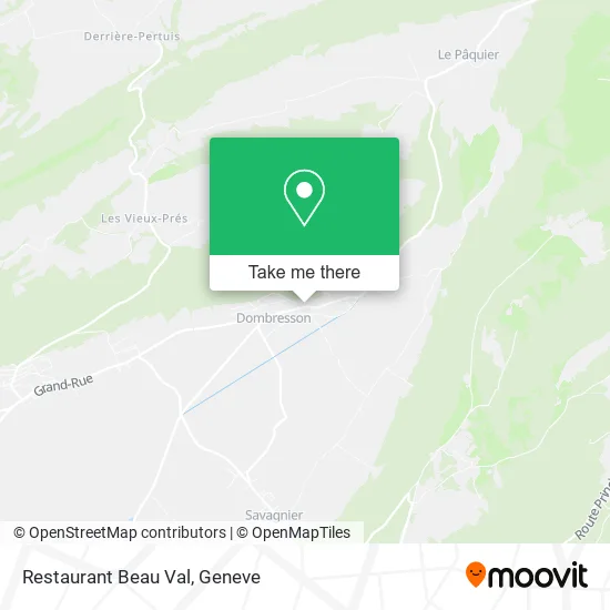 Restaurant Beau Val map