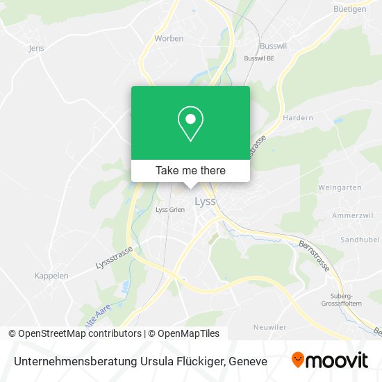 Unternehmensberatung Ursula Flückiger map