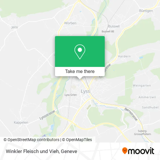 Winkler Fleisch und Vieh map
