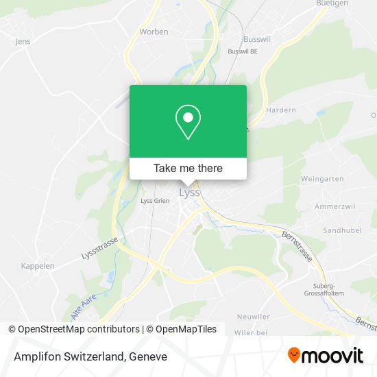 Amplifon Switzerland map