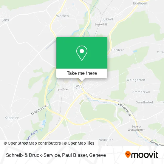 Schreib-& Druck-Service, Paul Blaser map