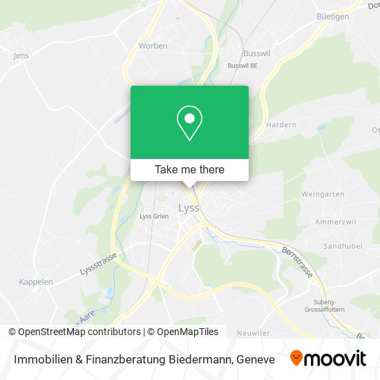 Immobilien & Finanzberatung Biedermann map