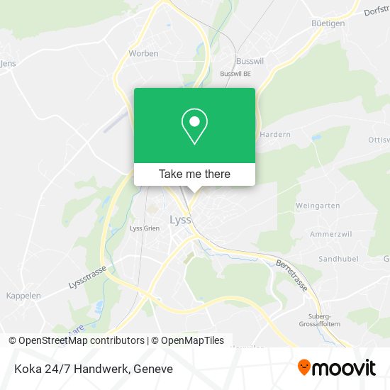 Koka 24/7 Handwerk map