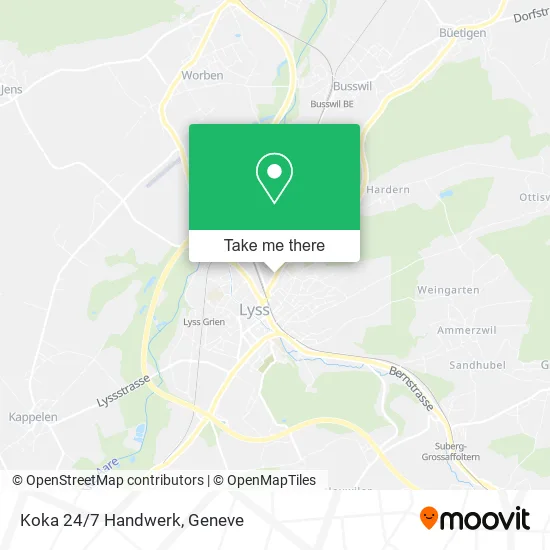 Koka 24/7 Handwerk map