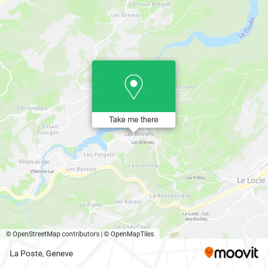 La Poste map
