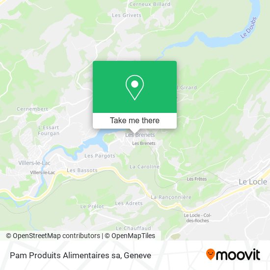 Pam Produits Alimentaires sa map