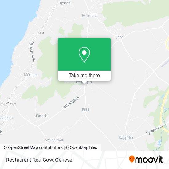 Restaurant Red Cow map