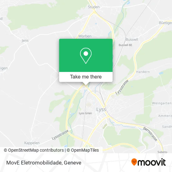 MovE Eletromobilidade map