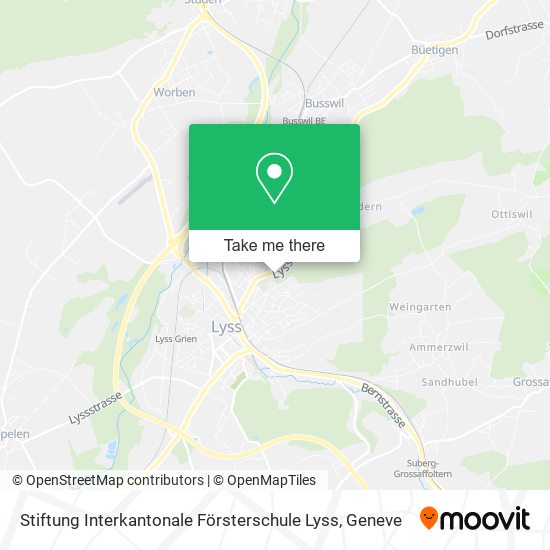 Stiftung Interkantonale Försterschule Lyss map