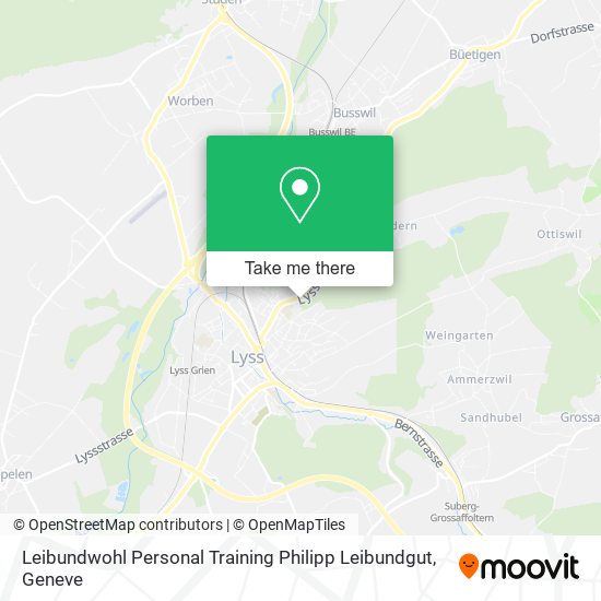 Leibundwohl Personal Training Philipp Leibundgut map
