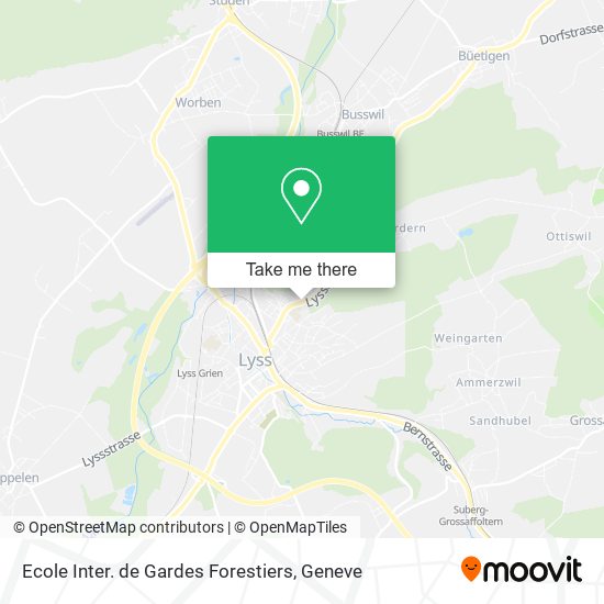 Ecole Inter. de Gardes Forestiers map