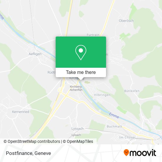 Postfinance map