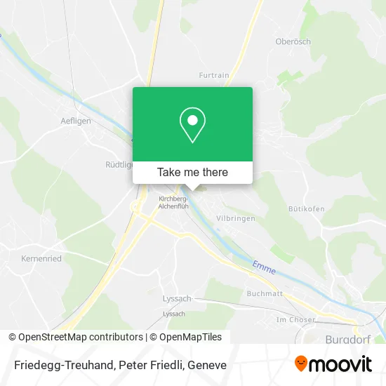 Friedegg-Treuhand, Peter Friedli map