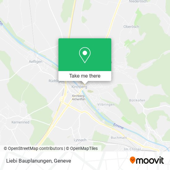 Liebi Bauplanungen map