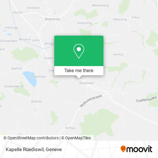 Kapelle Rüediswil map