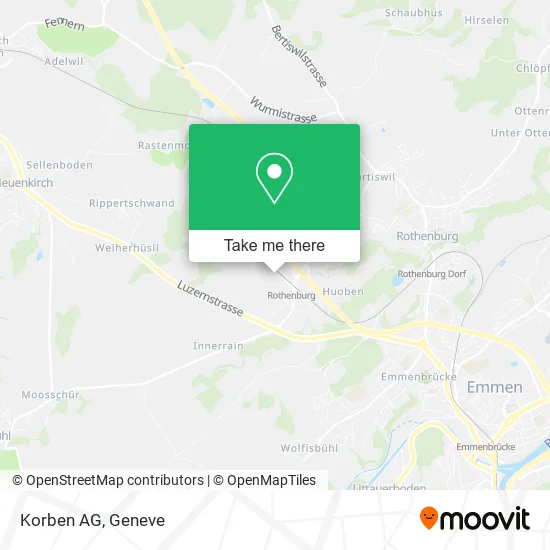 Korben AG map