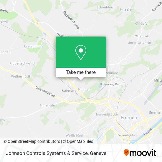 Johnson Controls Systems & Service map