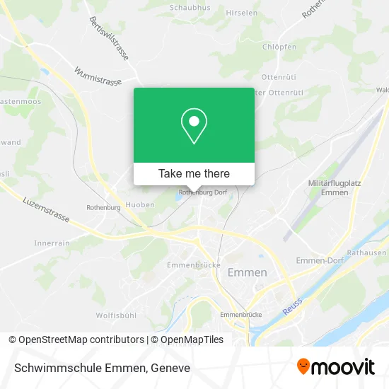 Schwimmschule Emmen map