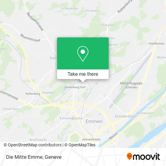 Die Mitte Emme map