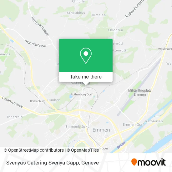 Svenya's Catering Svenya Gapp map