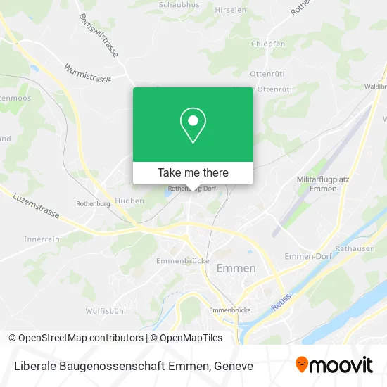 Liberale Baugenossenschaft Emmen map