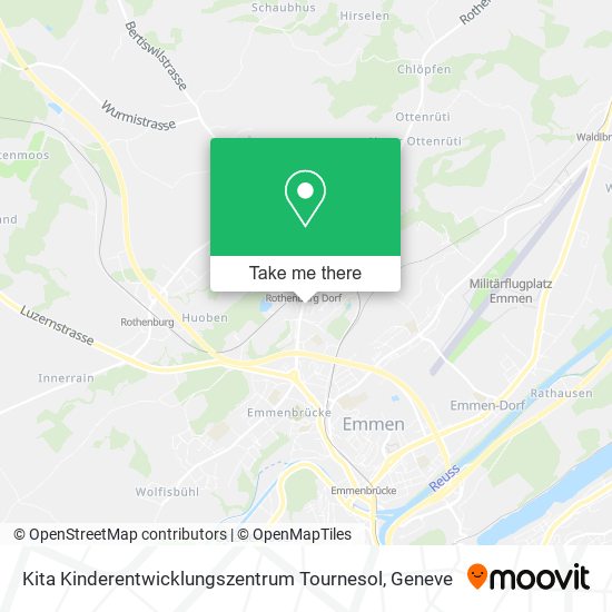 Kita Kinderentwicklungszentrum Tournesol map