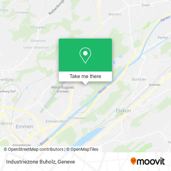 Industriezone Buholz map