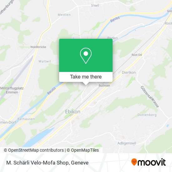 M. Schärli Velo-Mofa Shop map