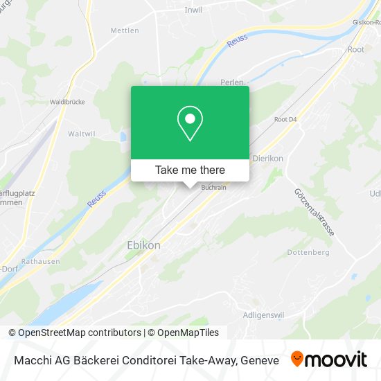 Macchi AG Bäckerei Conditorei Take-Away map