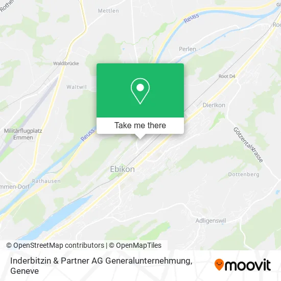 Inderbitzin & Partner AG Generalunternehmung map