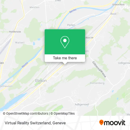 Virtual Reality Switzerland map
