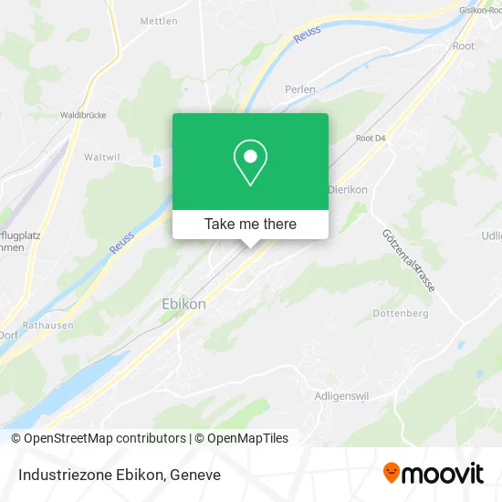 Industriezone Ebikon map