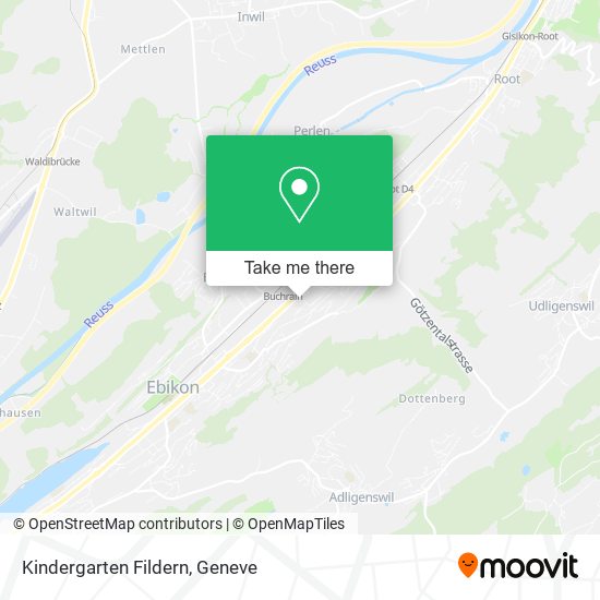 Kindergarten Fildern map