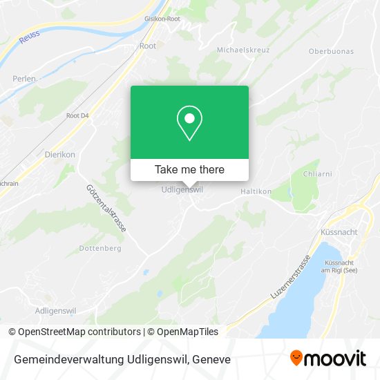 Gemeindeverwaltung Udligenswil map