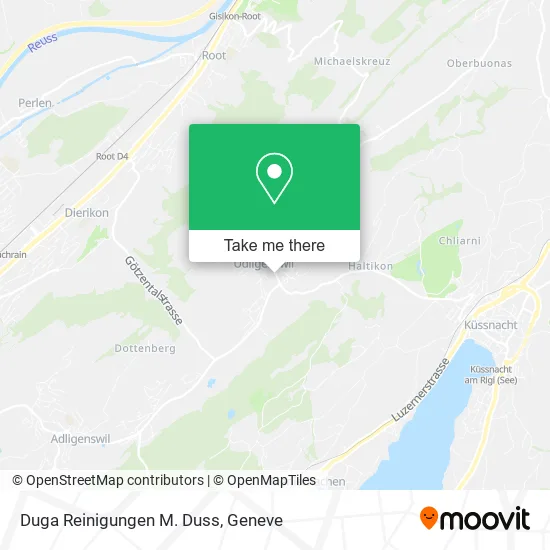 Duga Reinigungen M. Duss map