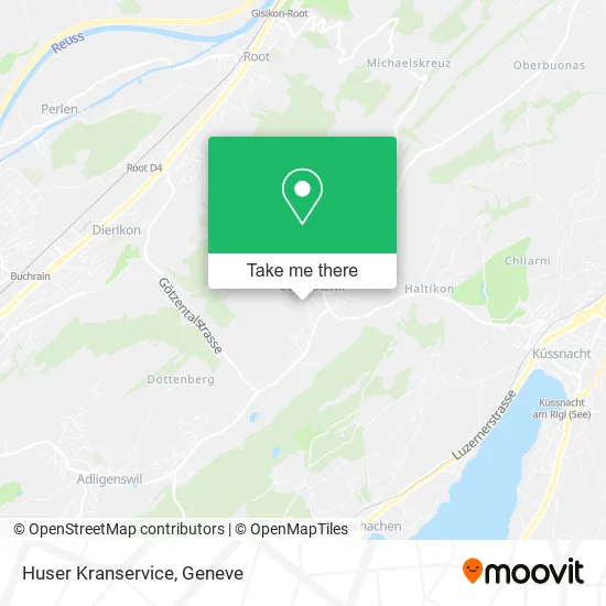 Huser Kranservice map