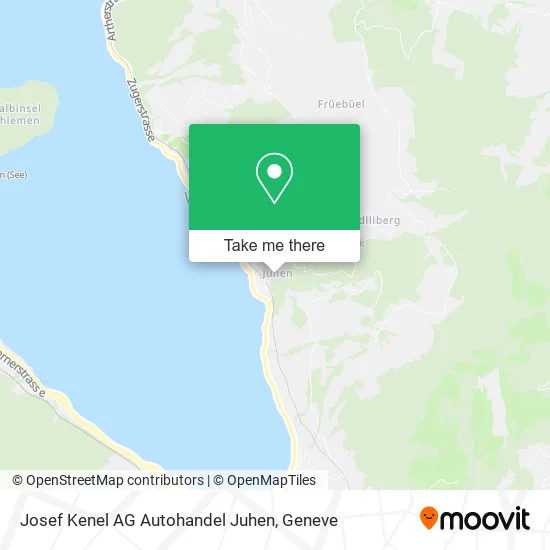 Josef Kenel AG Autohandel Juhen map
