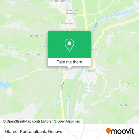 Glarner Kantonalbank map