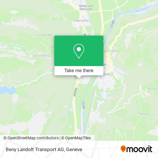 Beny Landolt Transport AG map