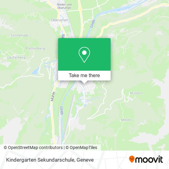 Kindergarten Sekundarschule map