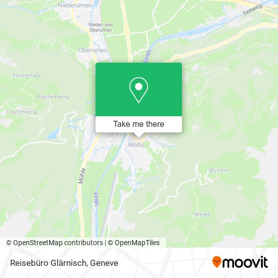 Reisebüro Glärnisch map