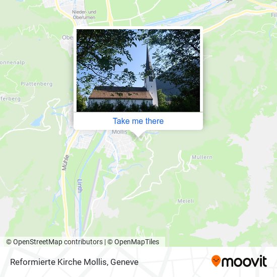 Reformierte Kirche Mollis map